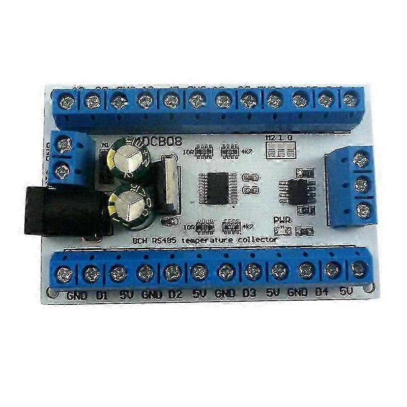 8ch Ds18b20 Rs485 Modbus Rtu Temperature Control Sensor Remote Digital Module R4dcb08