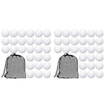 200 Pcs Golf Practice Ball Hollow Golf Ball Training Golf Balls with Mesh Drawstring Storage Bags for Training