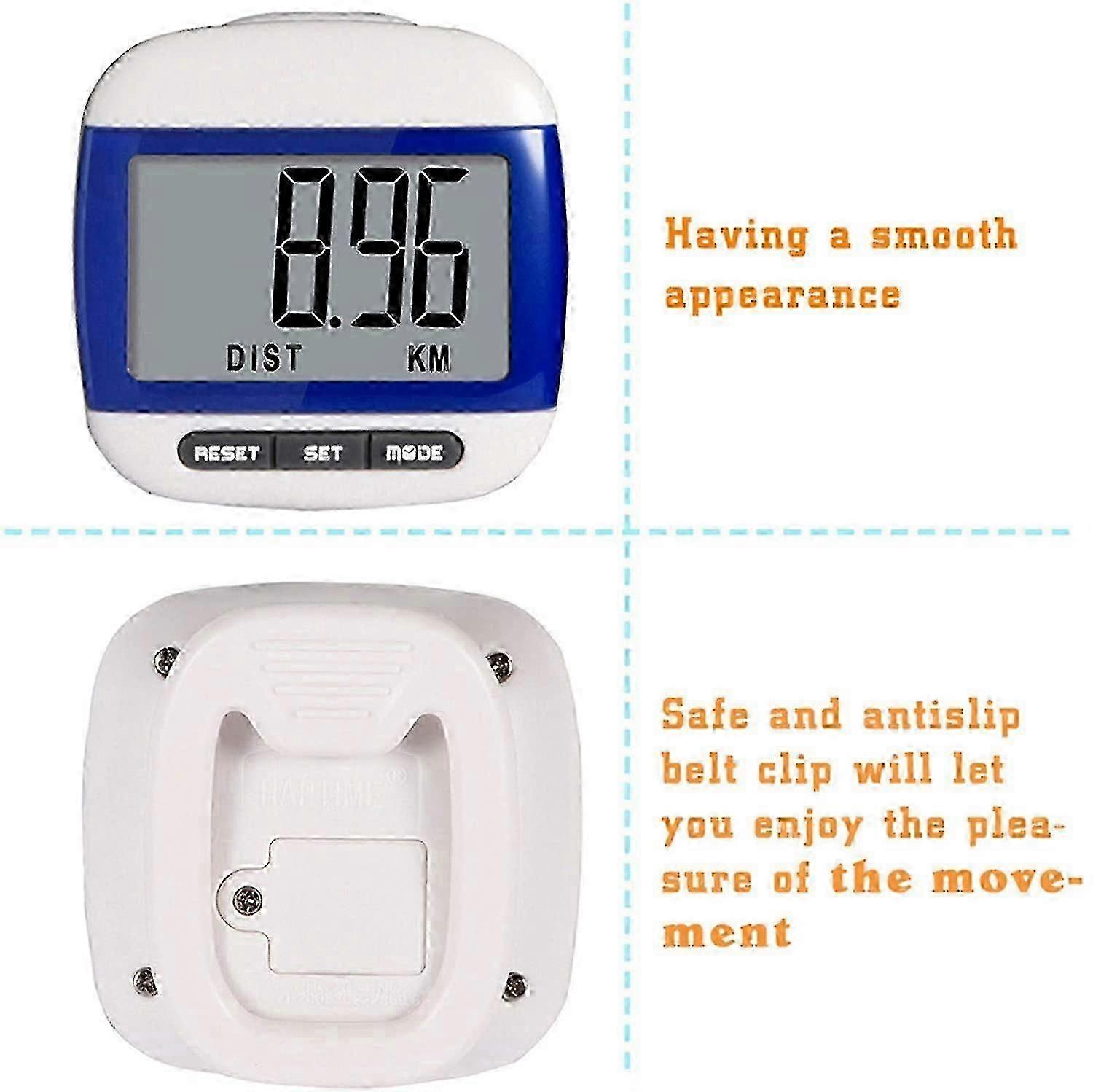 Pocket Fitness Tracker Pedometer Multi-function with Belt Clip