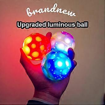 High-Elasticity Luminous PU Foam Stress Relief Ball Toy, 6.3mm Wrist Elastic Hole Ball