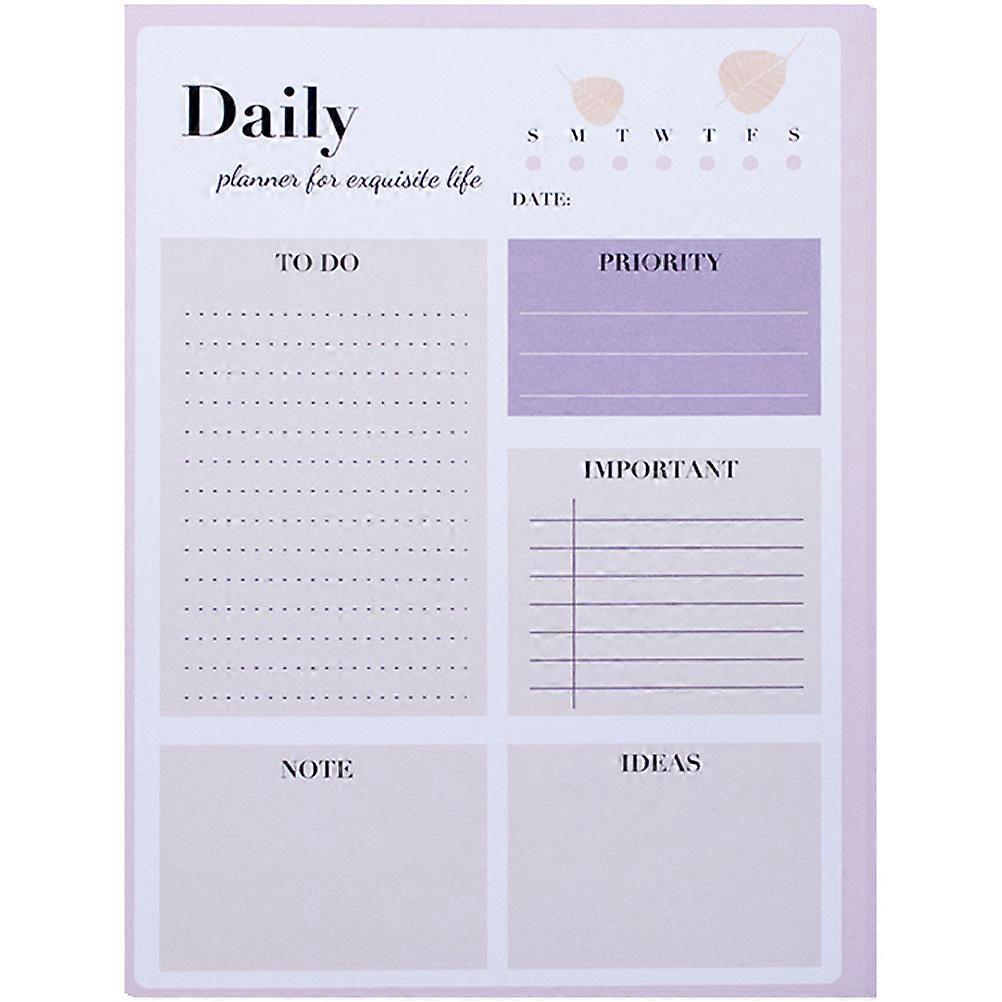 Daily Planner Notepad for Writing Use with Time Management Notepad