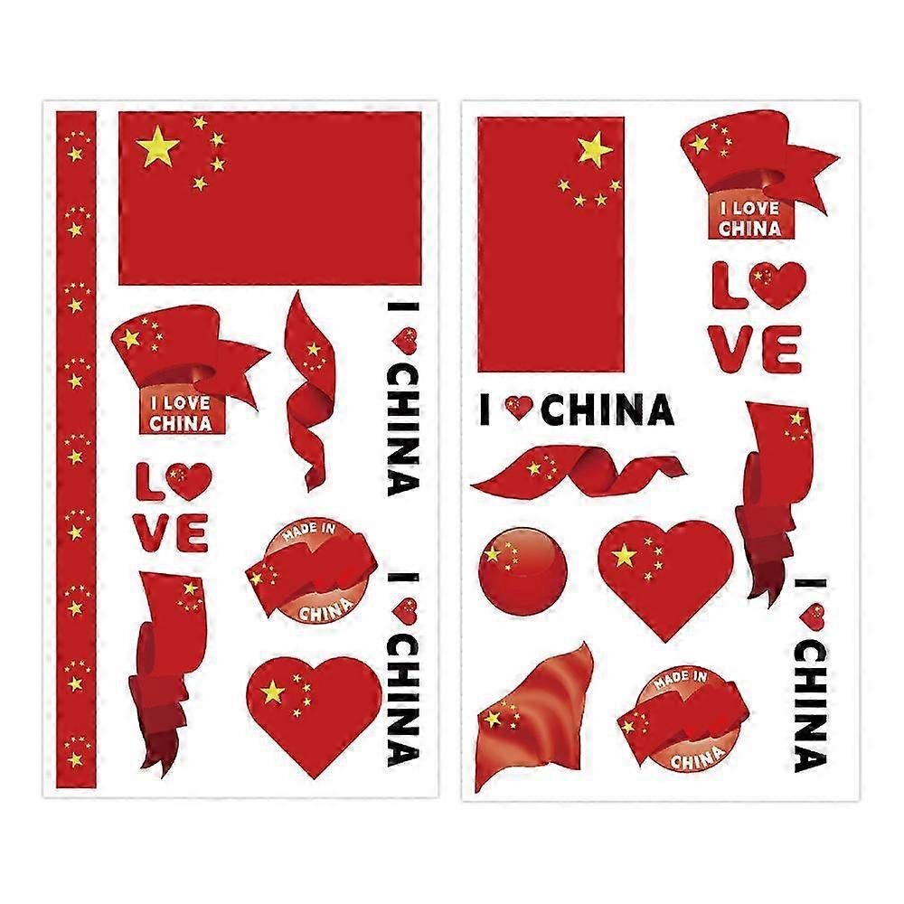 Sweat-Resistant Flag Face Stickers