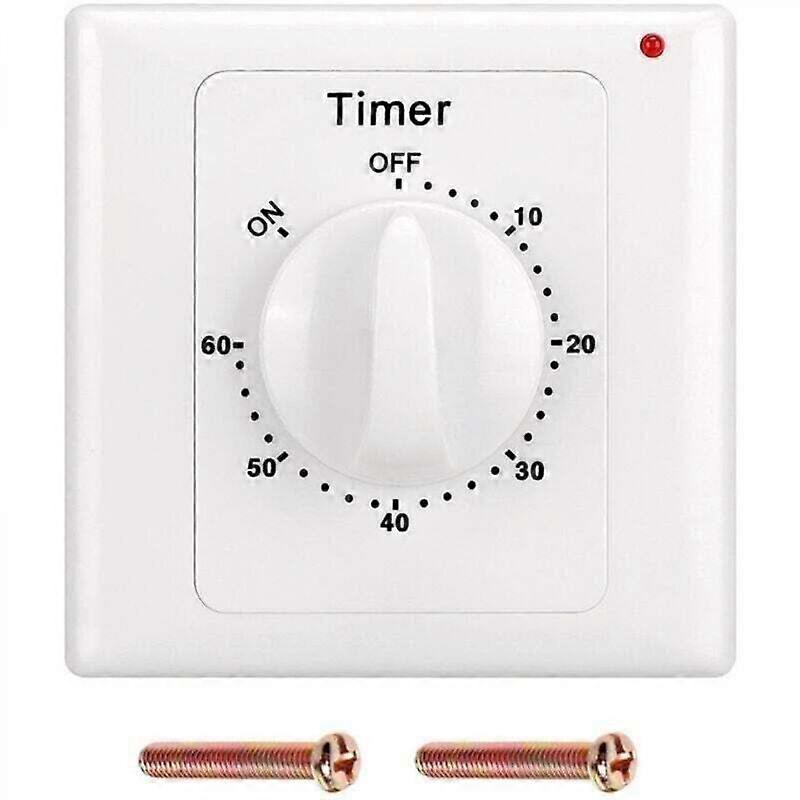 AC 220V High Performance Pump Timer Switch Electronic Control Mechanical Countdown Socket Time Switch - 60 min