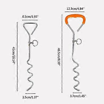 Rustproof Dog Tie Out Stake with PVC Cable