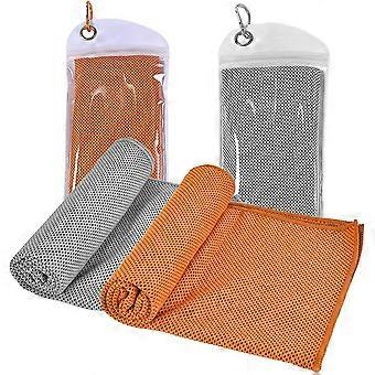 Fitnessstudio Kühltuch, 2 Pack Mikrofaser Quick Dry Sport Handtuch, Männer Frauen Weich