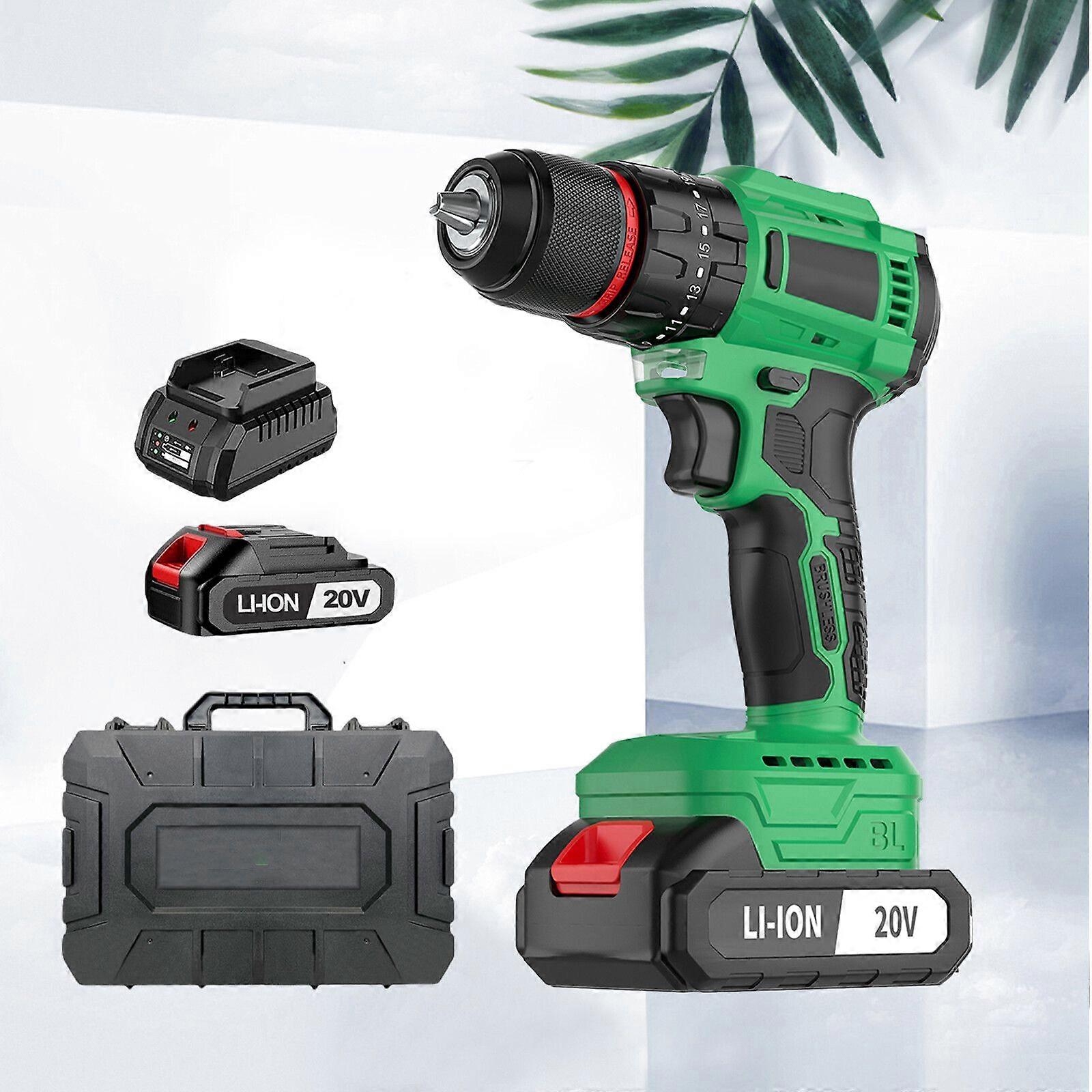 20-Volt 2-Speed Electric Cordless Drill/Driver With Bits Set And Battery