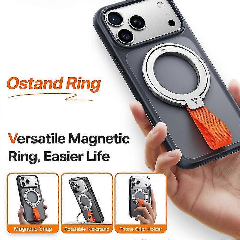 MagSafe Compatible 360 Rotatable Kickstand with Metal Ring for iPhone & Android