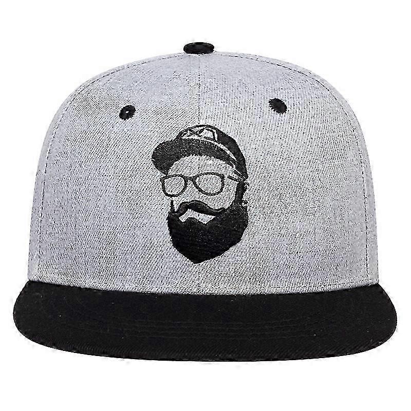 Men's Flat Brim Mustache Baseball Cap