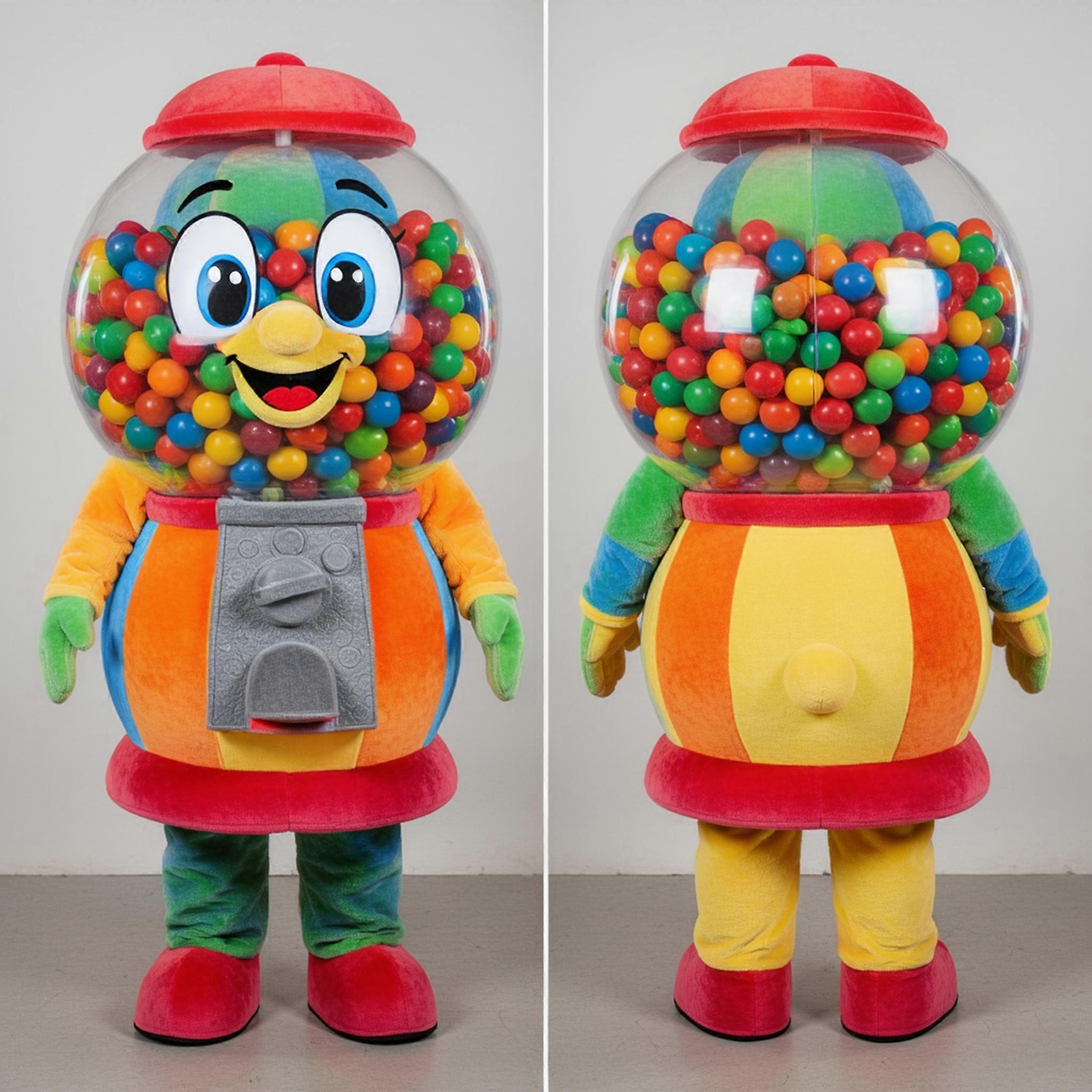 MASTICOT Turquoise Velvety Gumball Machine Mascot