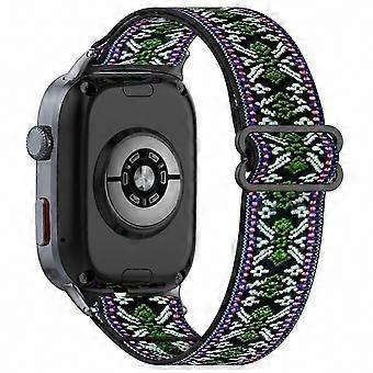 Watch Band Compatible with D2 Watch, Nylon Braided Elastic Strap with Slide-Lock Clasp, Breathable