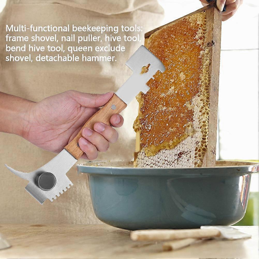 Multifunctional Stainless Steel Bee Keeper HiveTool Beekeeping Equipment