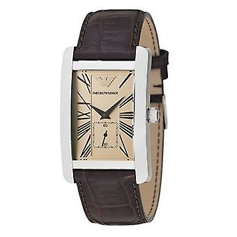 Armani Classics Quartz analoge mannen horloge met AR0154 Cowskin armband