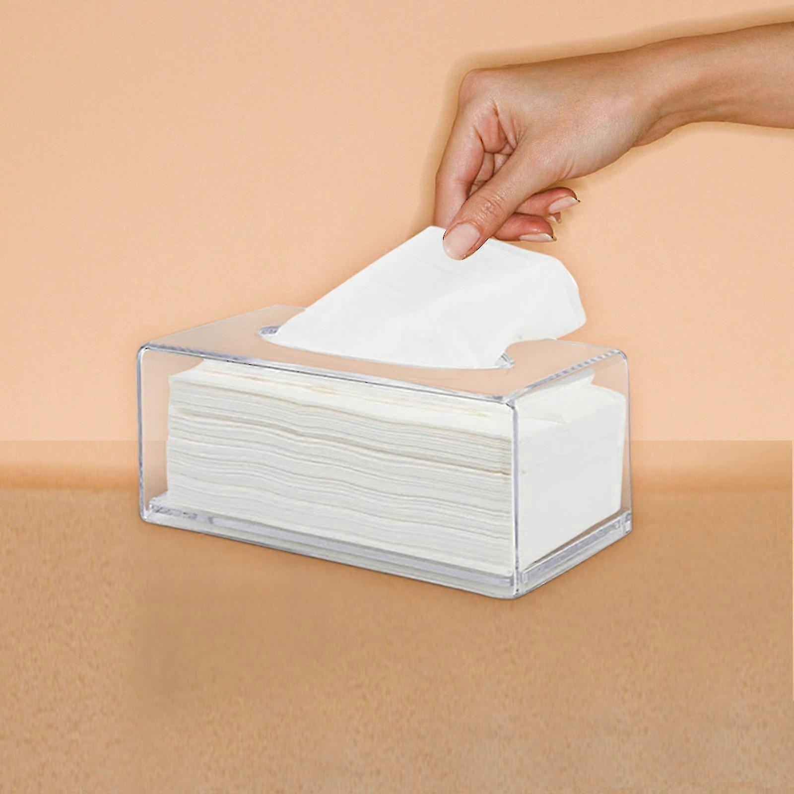 Large Clear Napkin Storage Box