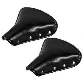 Black Bicycle Saddle Seat with Spring Suspension for Comfortable Riding 2Pcs