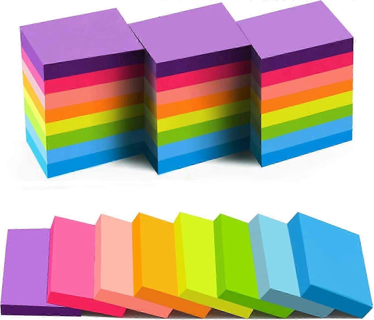 Bright Coloured Sticky Notes 1.5x2 Inch