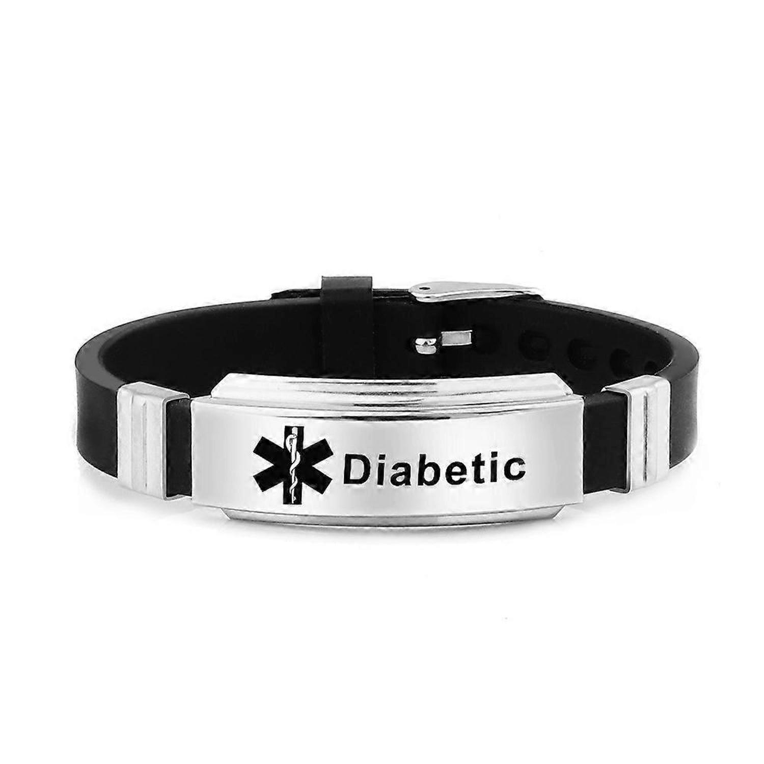 Diabetes silicone bracelet