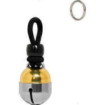 R10 Handmade in USA, Extra Loud Collar Bell for Cats and Dogs, Premium Brass and Nickel Silver