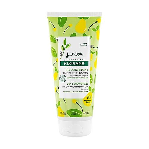 Junior 2-in-1 shower gel with pear scent 200 ml of gel