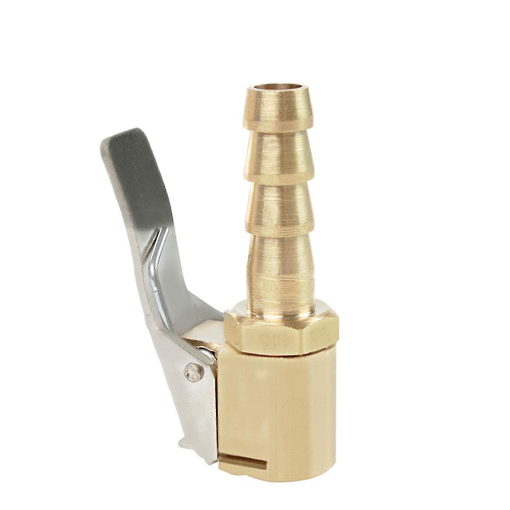 8mm Solid Brass Tire Valve Clip Pump Nozzle Clamp Quick Connect Universal Air Chuck Inflator Pump Adapter Thread Connector