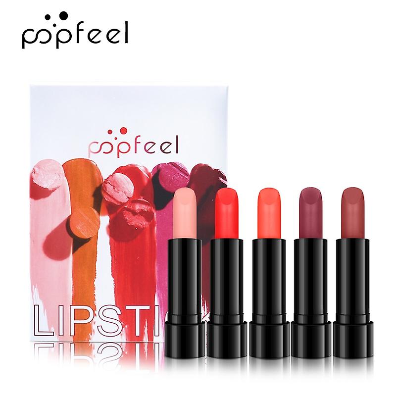 Lipstick Set, Super Lustrous 5 Piece Gift Set, Multi-finish, Cream Pearl & Matte, Pack Of 5