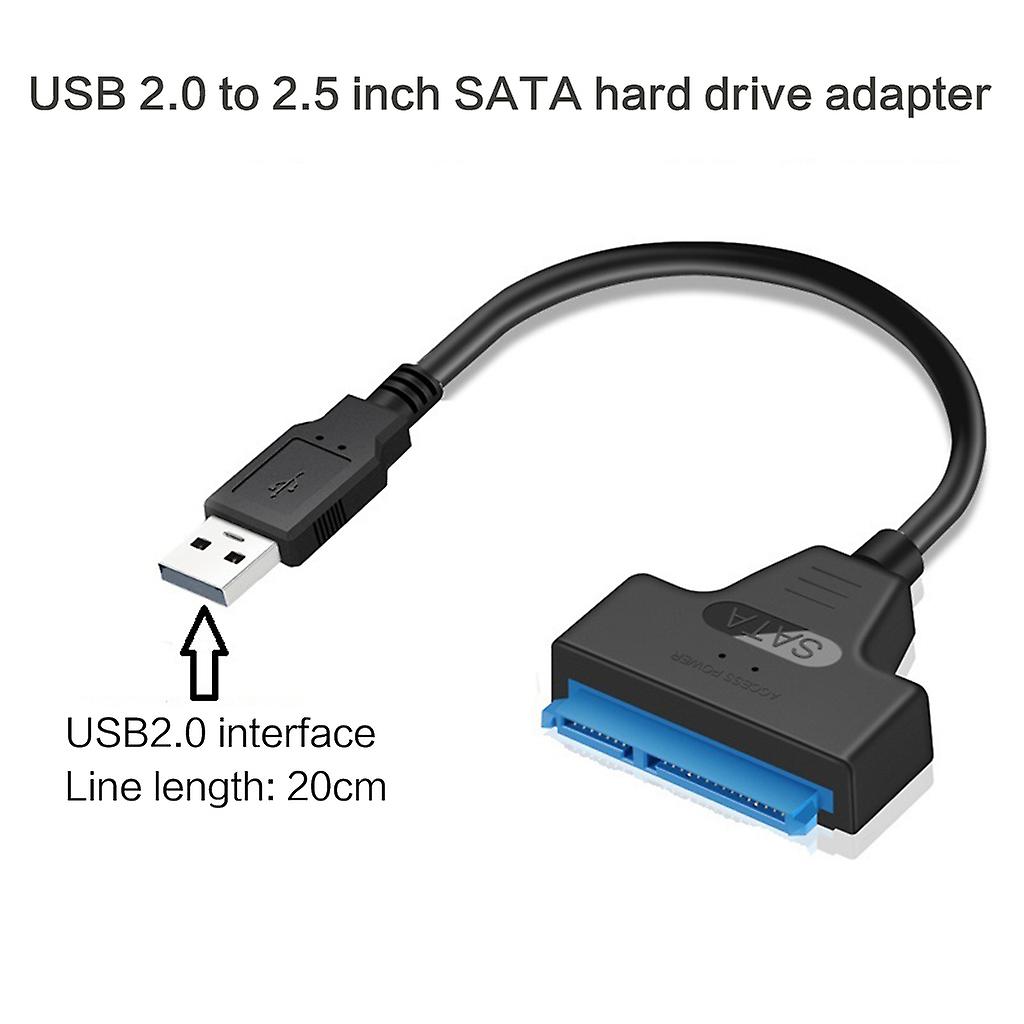 Adaptador USB 3.0 / 2.0 / Tipo C para Sata Cabo SATA para USB de 2,5 polegadas Cabo HDD / SSD