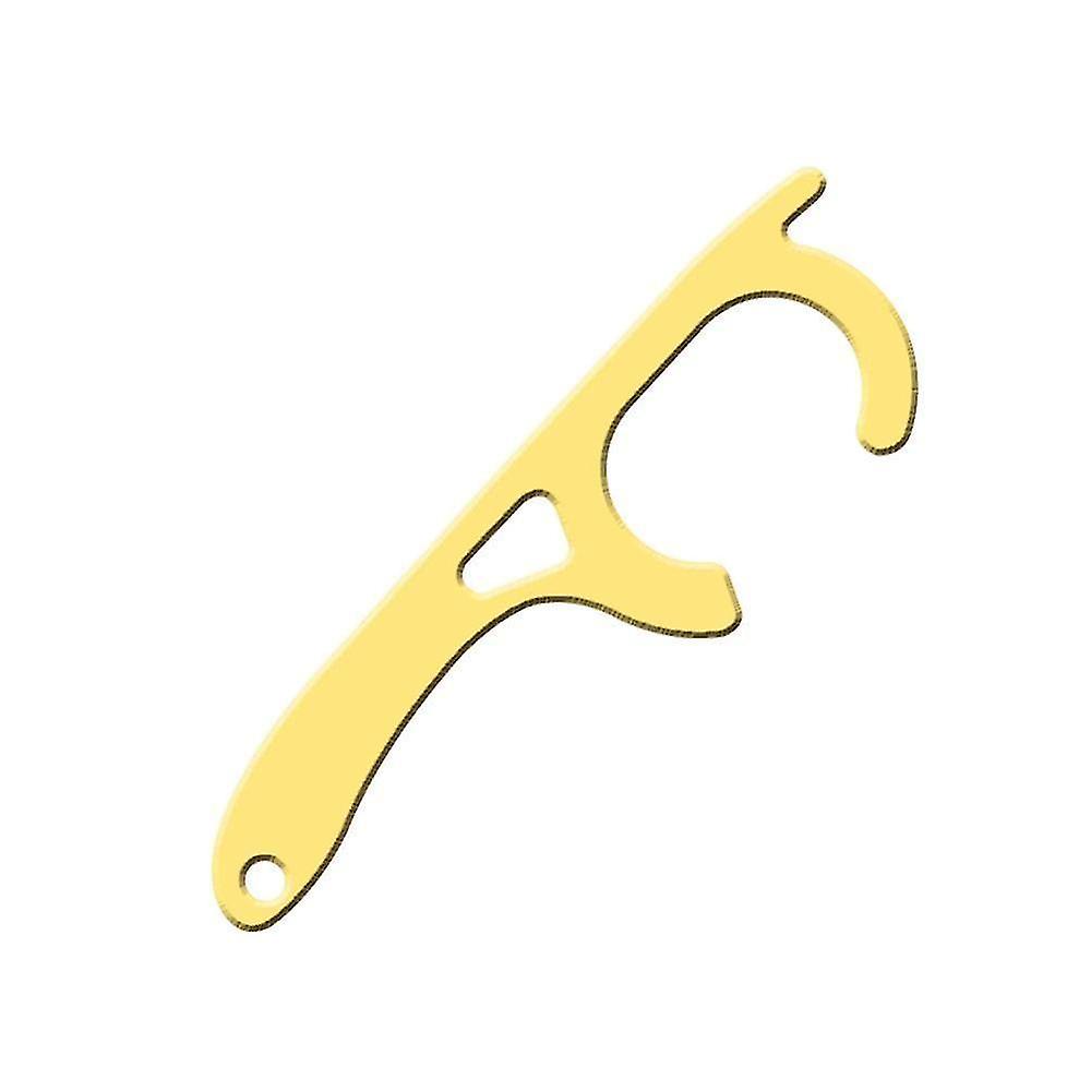 Gold 1PC Portable Anti germ Safety Door Opener Contactless Tool