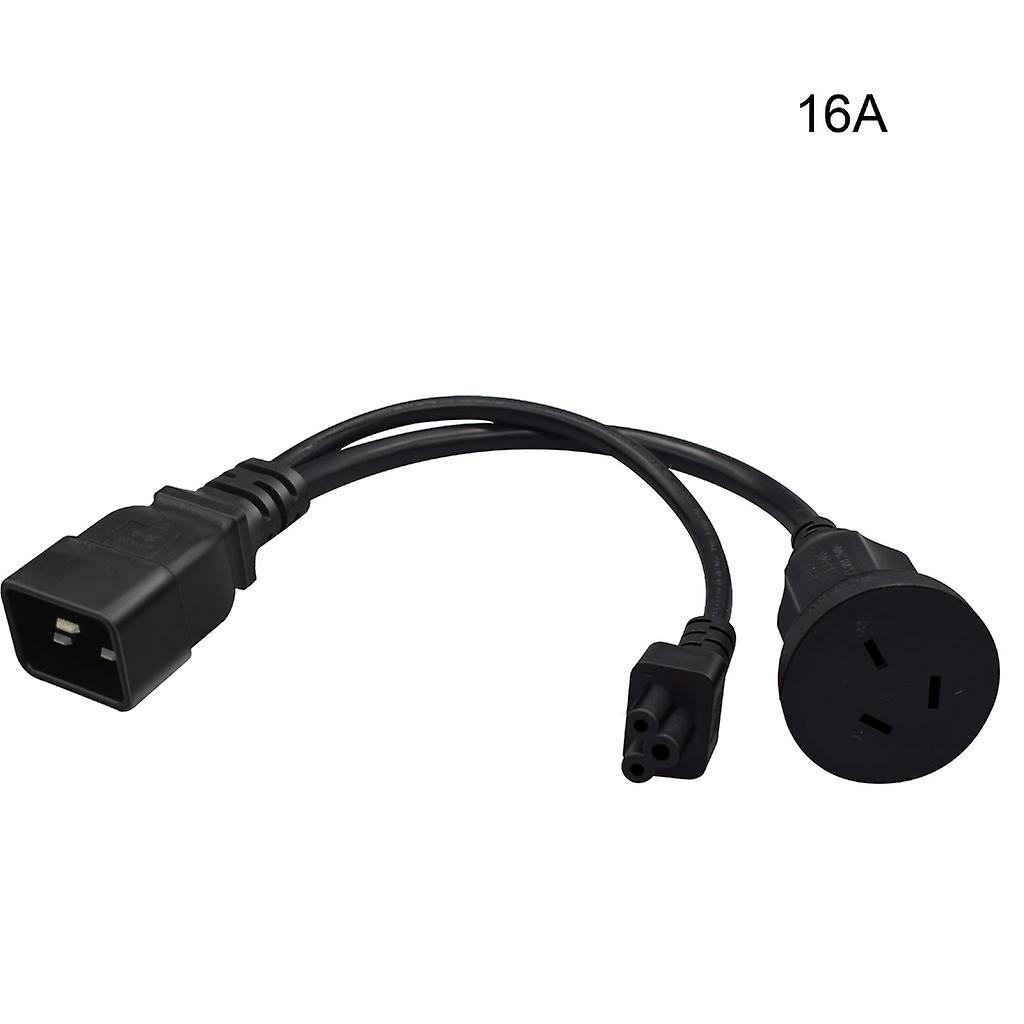 Y-splitter Power Cord C20 to C5+AU Connector Adapter Wire Power Extend Line