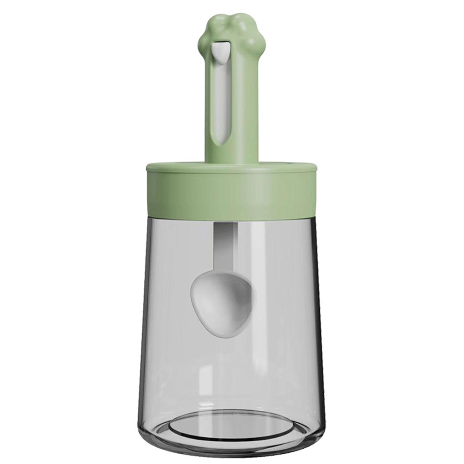 350ml Seasoning Bottle with Cat Claw Spoon Reusable Dustproof Sealed Spice Jar for Home Restaurant