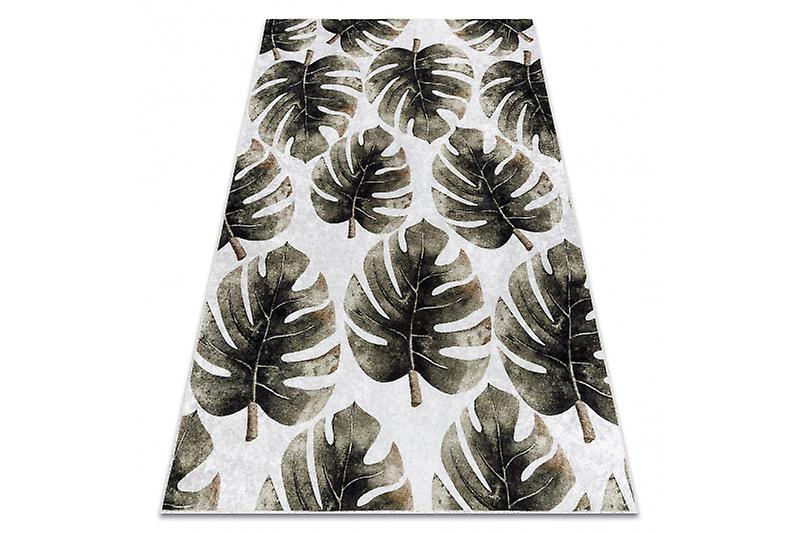 MIRO 52102.801 washing carpet Monstera leaves anti-slip - green