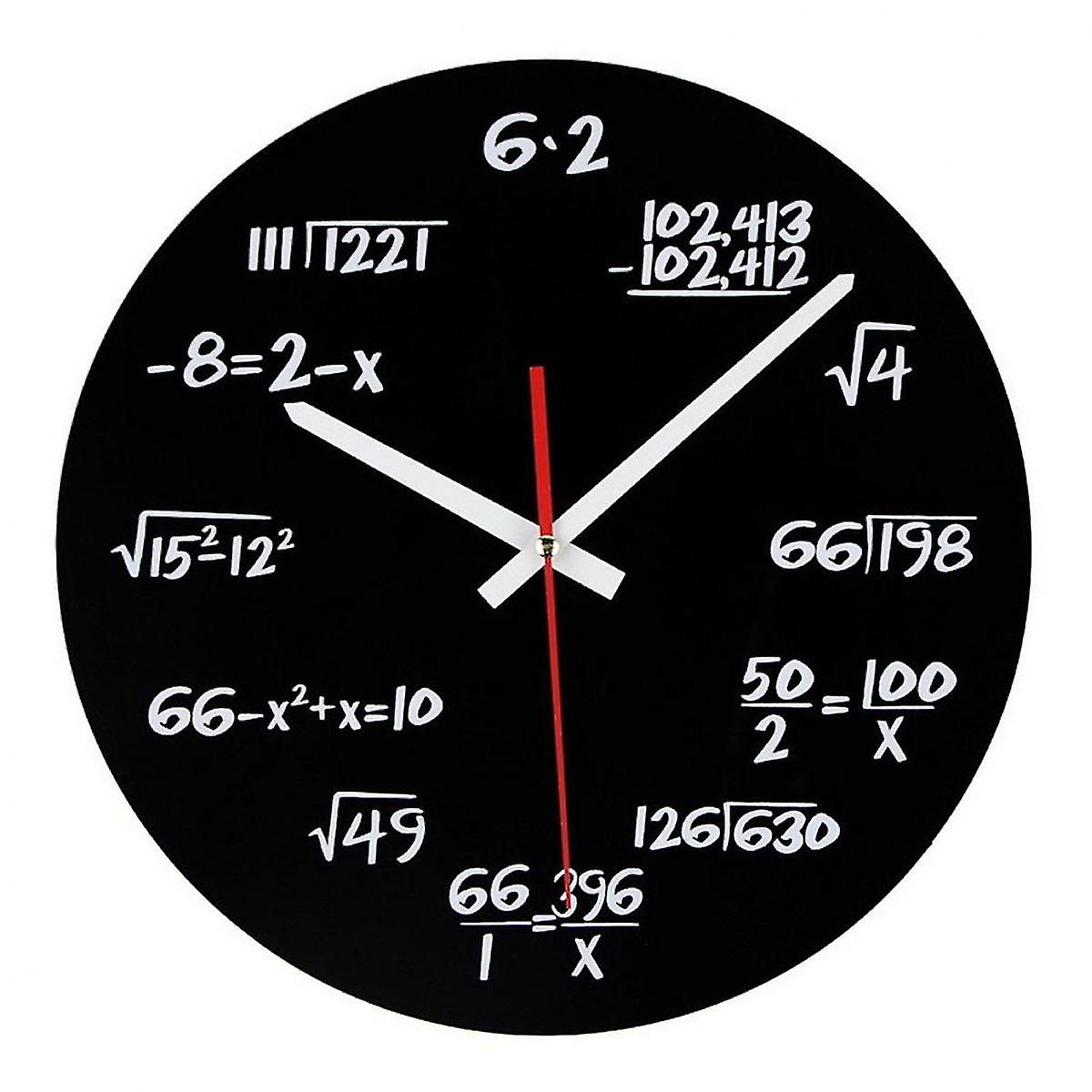 Acrylic clock, mathematical formula, wall clock.