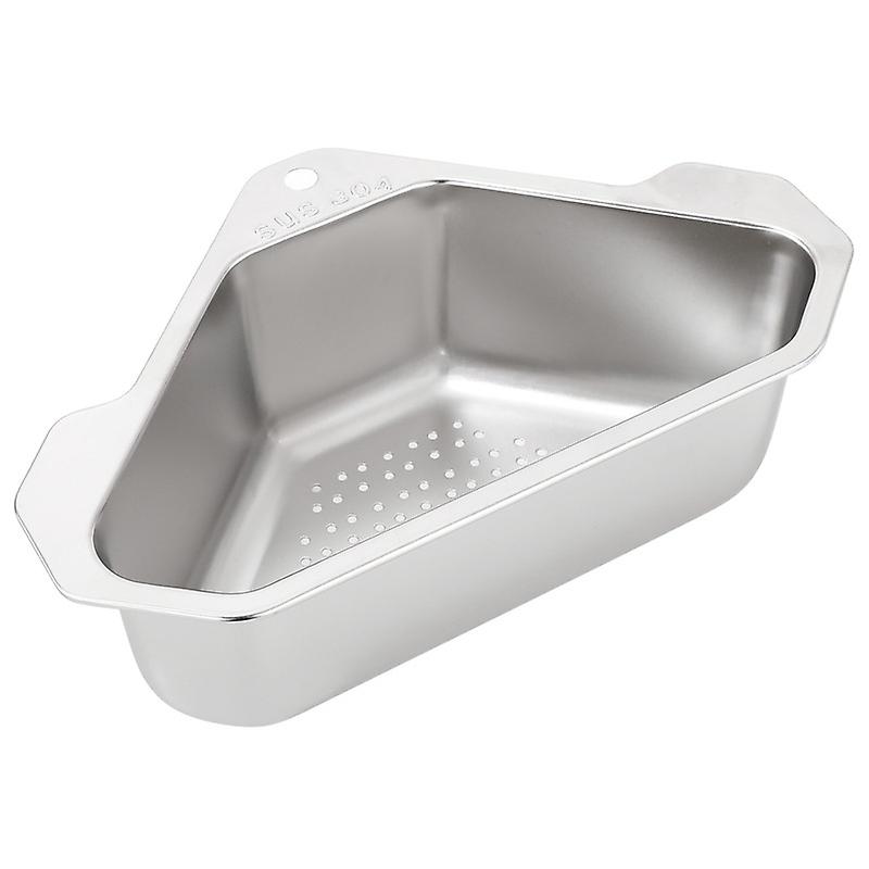Triangular Sink Drain Baskets: Dish Drainer 304 Stainless Steel