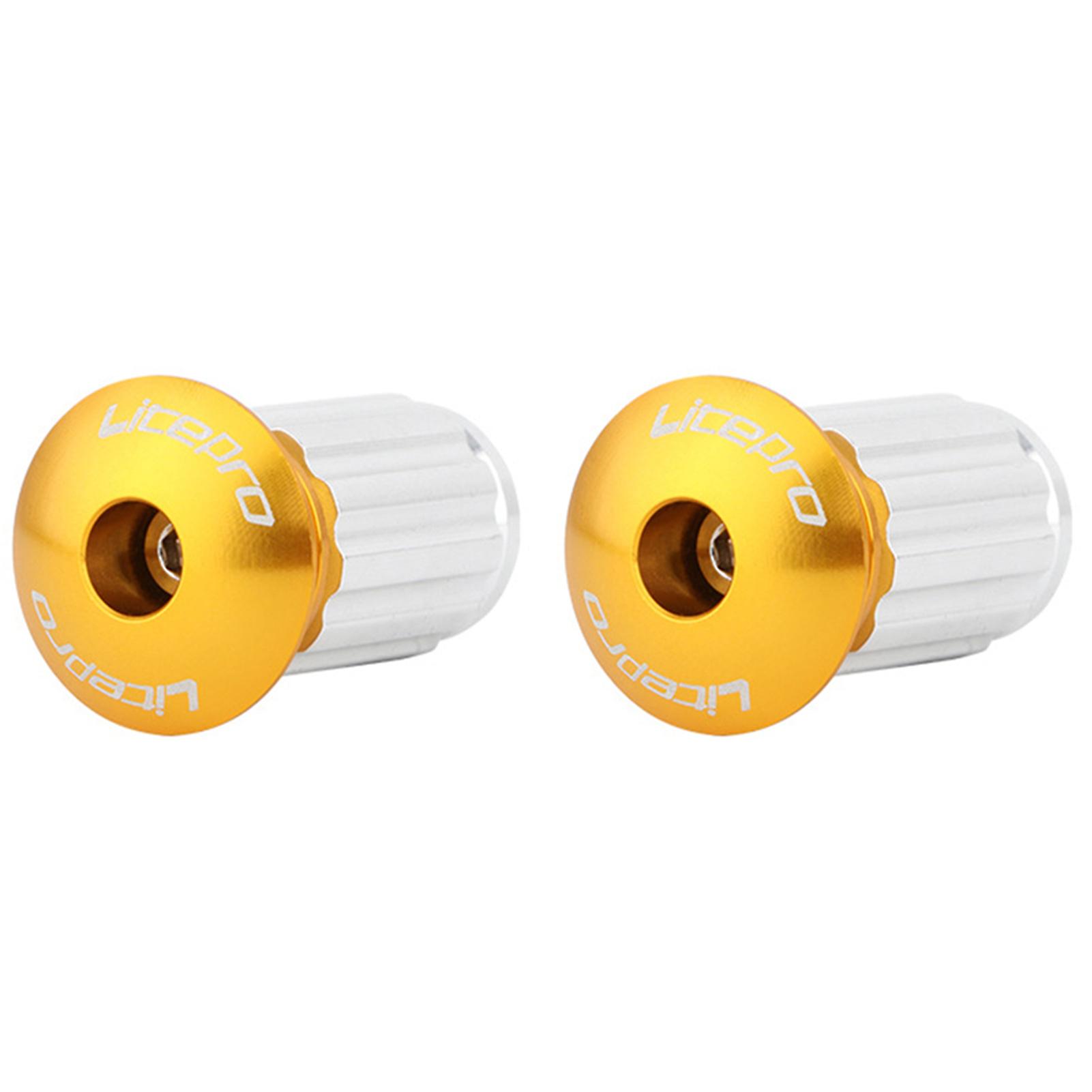 1 Pair Alloy Road Bike MTB Cycling Handlebar Cap End Grip Colored Handle Plug Cover