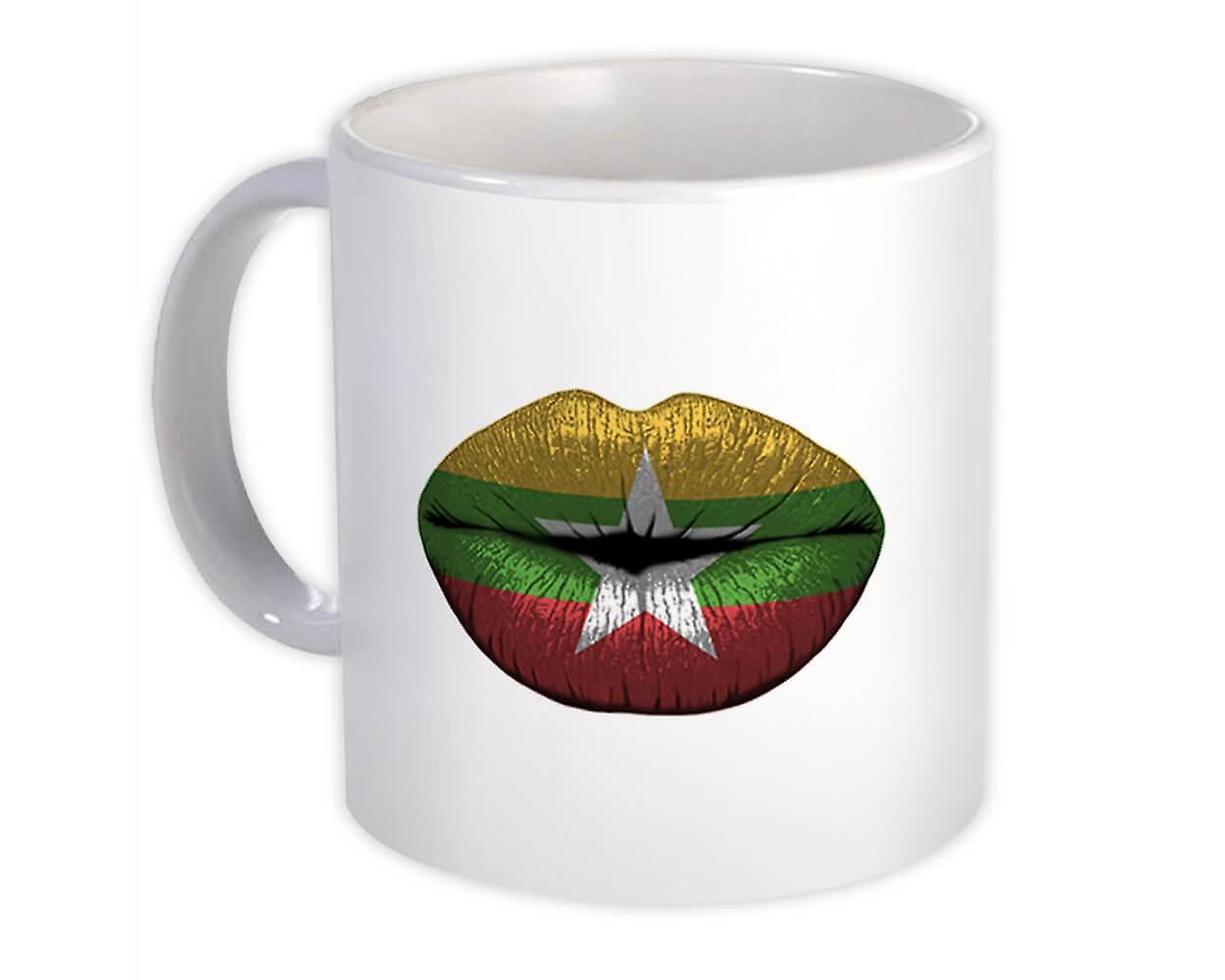 Gift Mug: Lips Myanmar Flag Expat