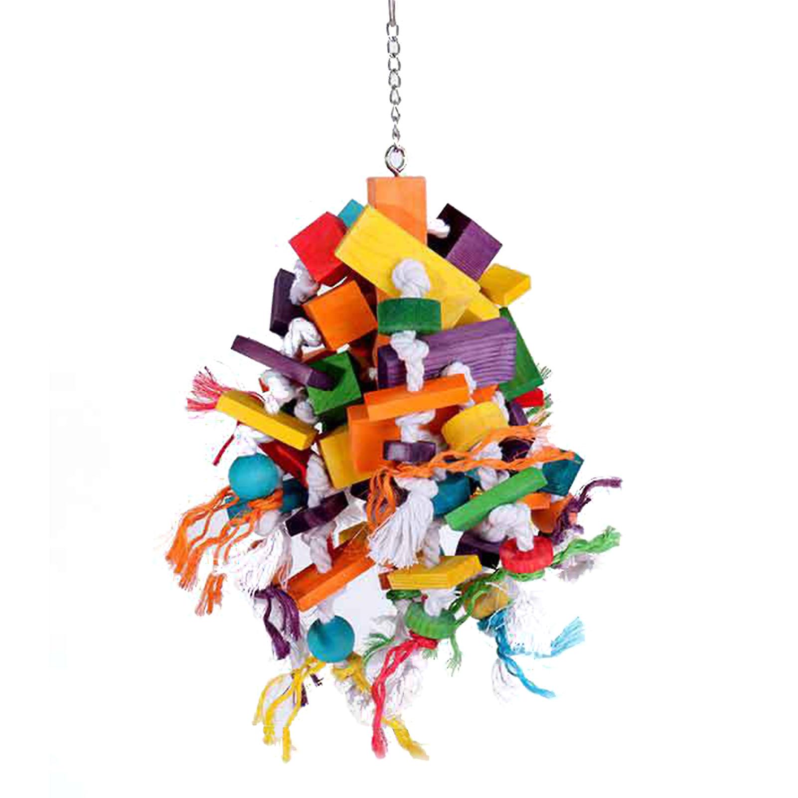 Natural Wood Bird Chew Toy For Large And Medium-sized Birds