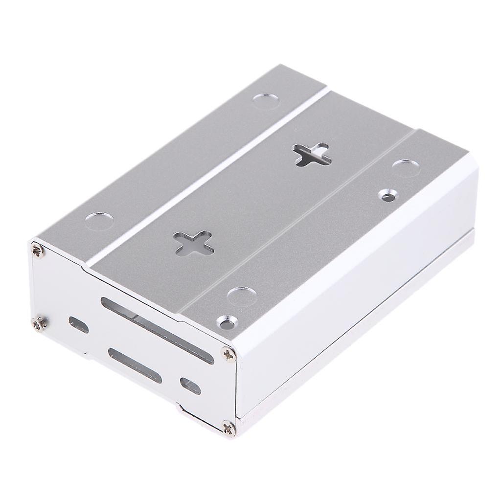 Aluminum Protective Case Metal Enclosure Cover Box For Raspberry Pi 3/2 gray