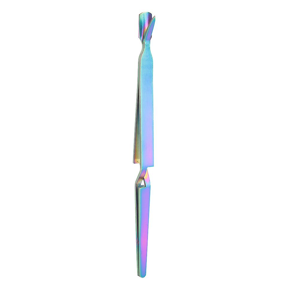 Double-sided cuticle scraper, nail extension shaping tweezers, nail clippers, manicure tools, gradient color