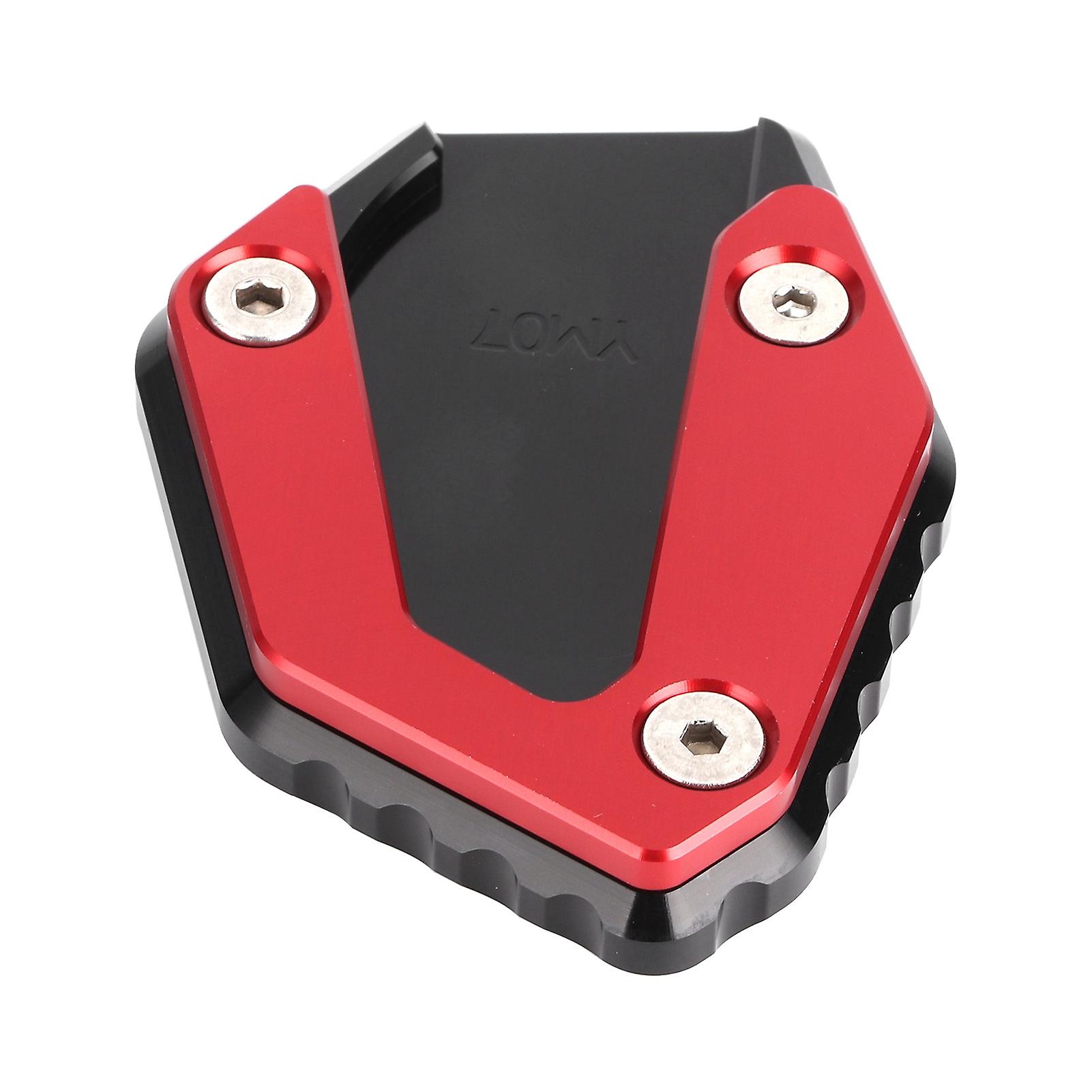 Kickstand Extension Pad Anti Slip Side Stand Support Fit for Yamaha MT 07/FZ 07/TRACER 700 2014-2019(Red )