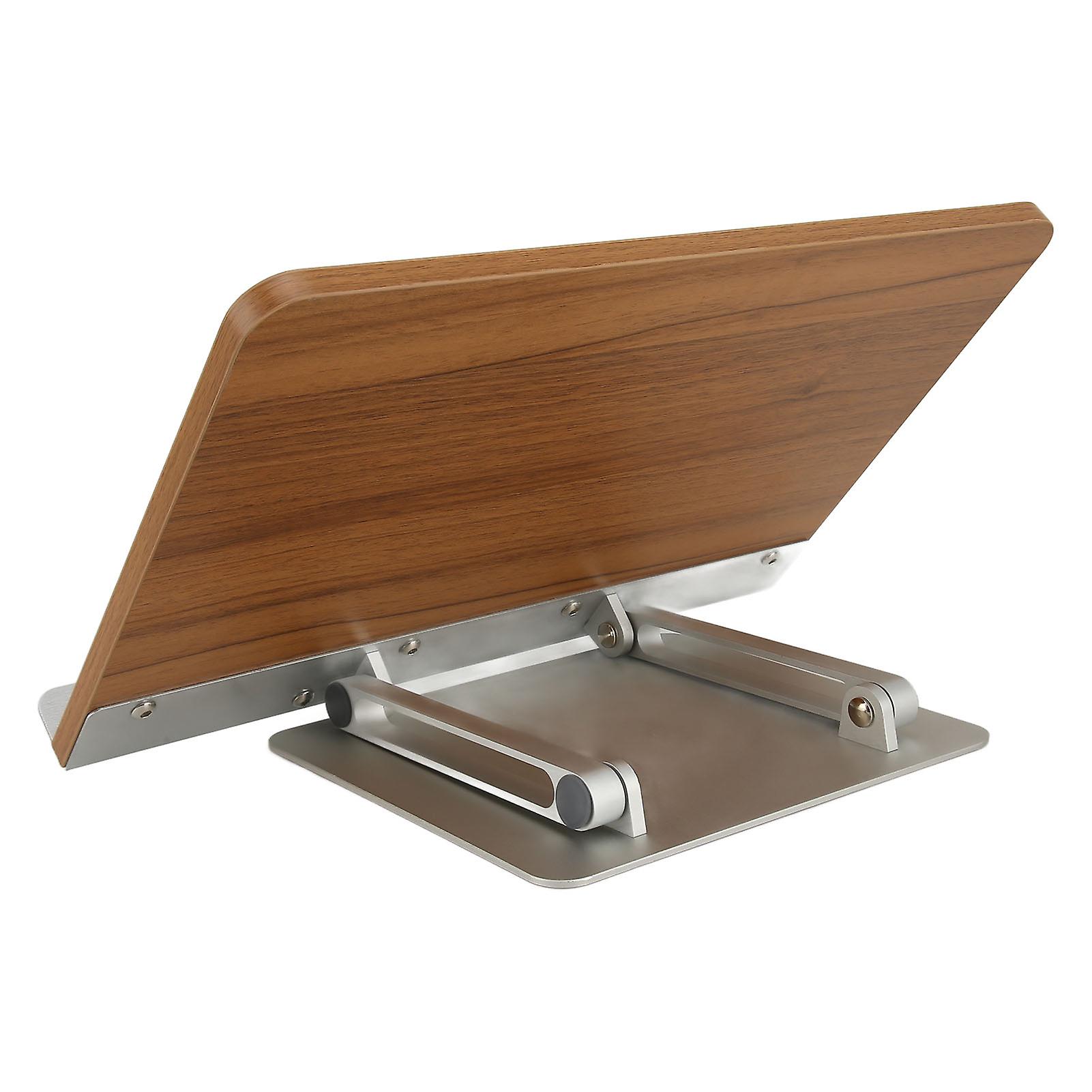 Reading Rack Folding Adjustable Deep Grain Aluminum Alloy Book Tablet Stand Holder for Student 