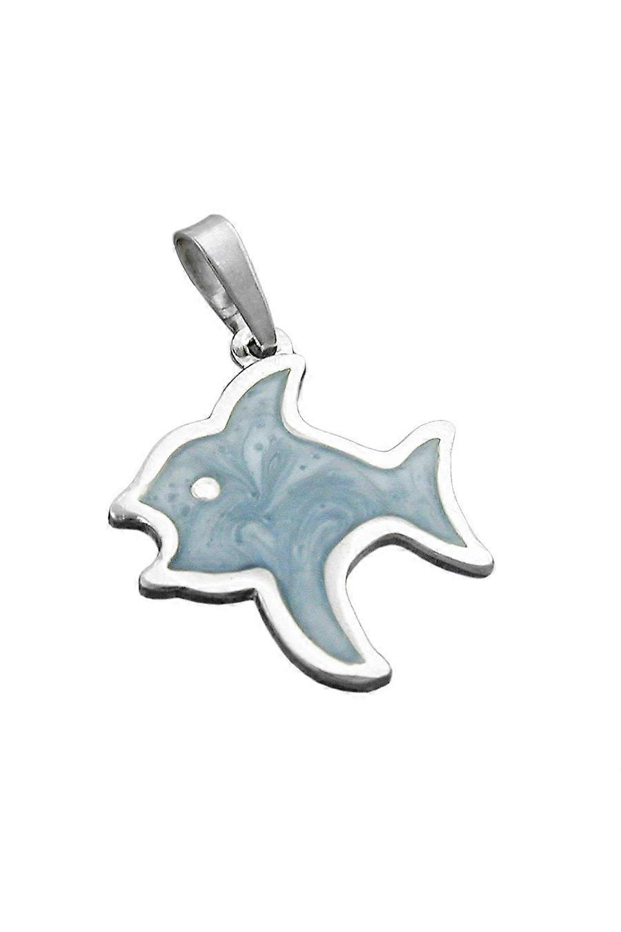 Pendant Fish Blue Silver 925 - Gl90632