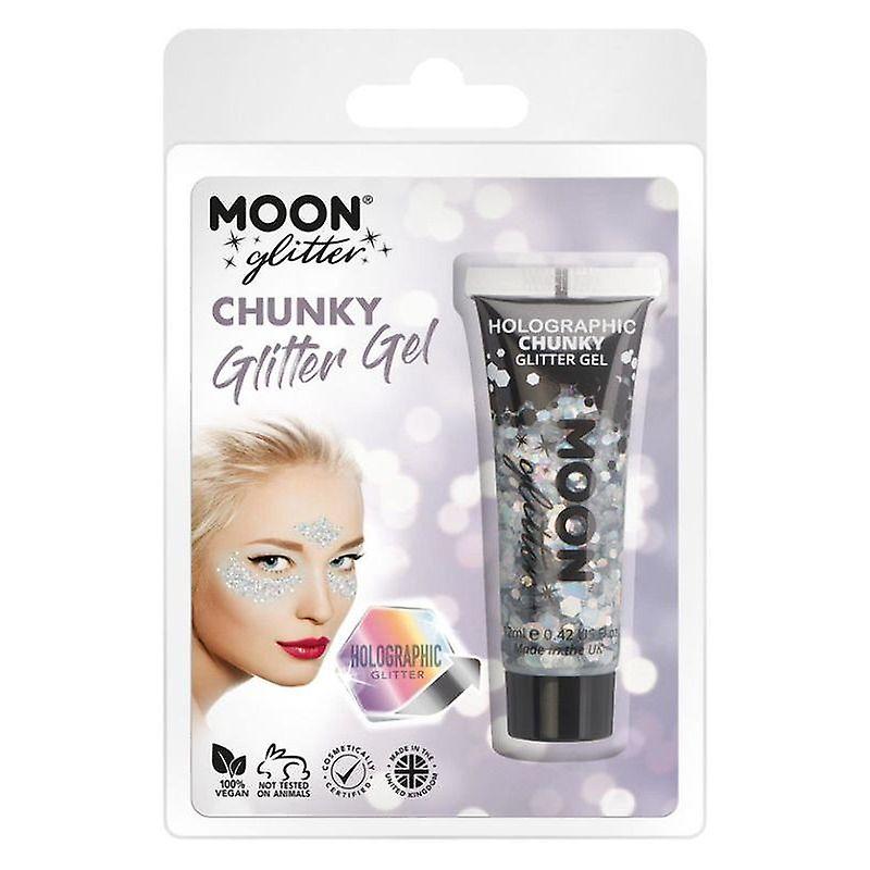 Moon Glitter Holographic Chunky Gel Clamshell, 12ml G13153