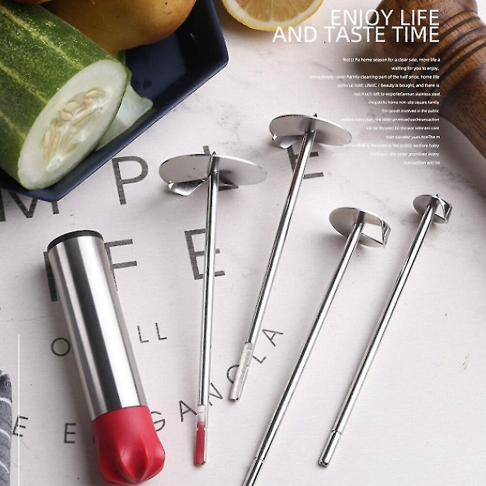 For 1 set Kitchen Tool Fruit Vegetable Cherry Core Remover Set For Dig Hole Opener Drill Garlic Pres