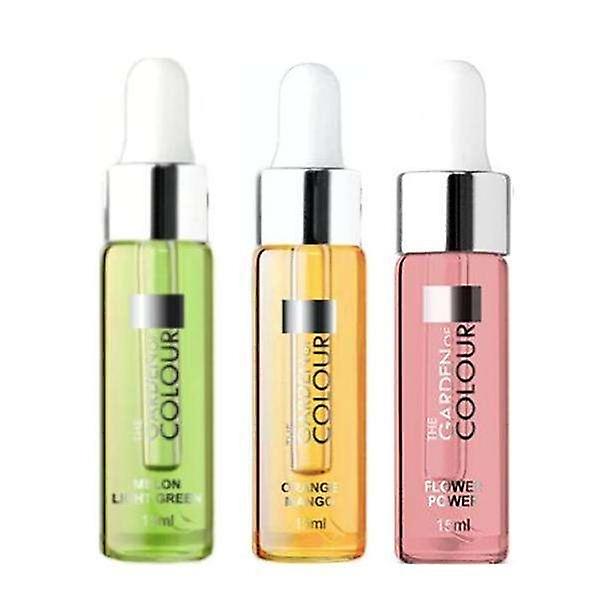 3-pakning - Kutiklet olje - Melon, Blomst, Mango - 15ml