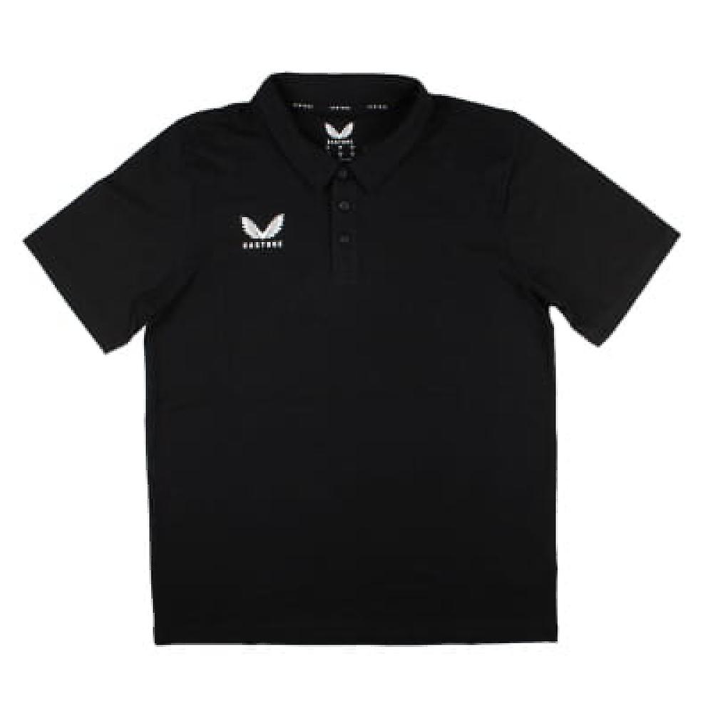 Castore 棉 Poly 休闲 Polo 衫 (黑色)