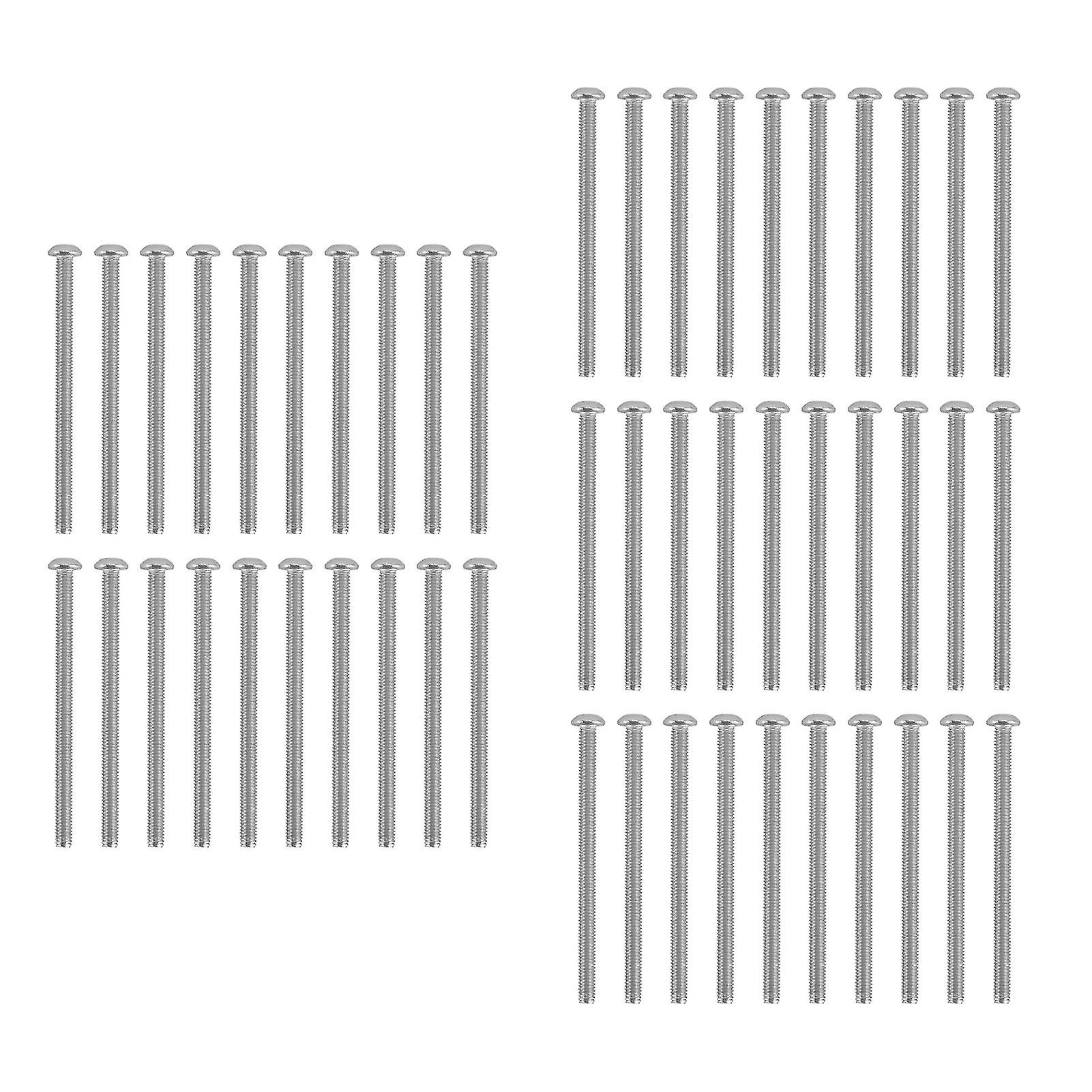 M4 Galvanized Steel Button Head Socket Cap Screws, 50pcs for Electronics and Classified Instruments