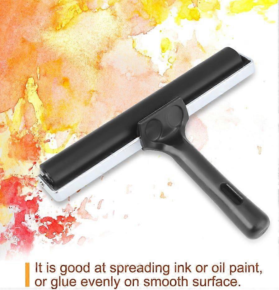 Brayer Rubber Roller,Brush,Ink Applicator,Craft Oil Painting Tool,20CM / 7.9 Inch Roller
