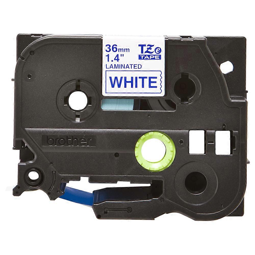 Brother Compatible Genuine Tze 263 Labelling Tape Cassette Blue On White 36Mm Wide 8M Long With A Range Of Brothers P Touch Printers Label Tapes & Car