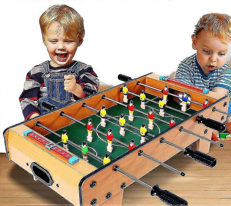 Foosball 탁상 세트, 어린이 교육 장난감을위한 나무 축구 게임 가족 게임