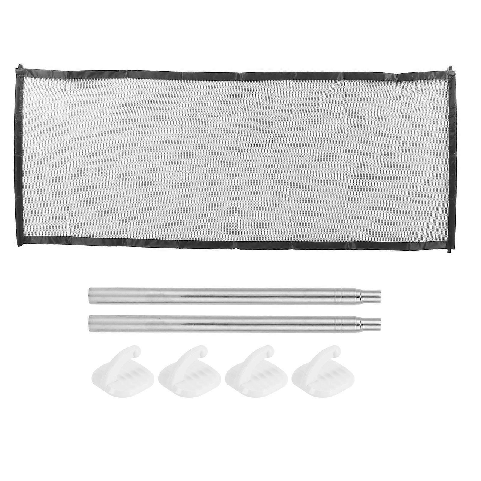 Pet Safety Barrier Dog Isolation Fence Portable and Foldable Mesh Pet Barrier Safety Fence180 x 72cm / 70.9 x 28.3in (Without Zipper)