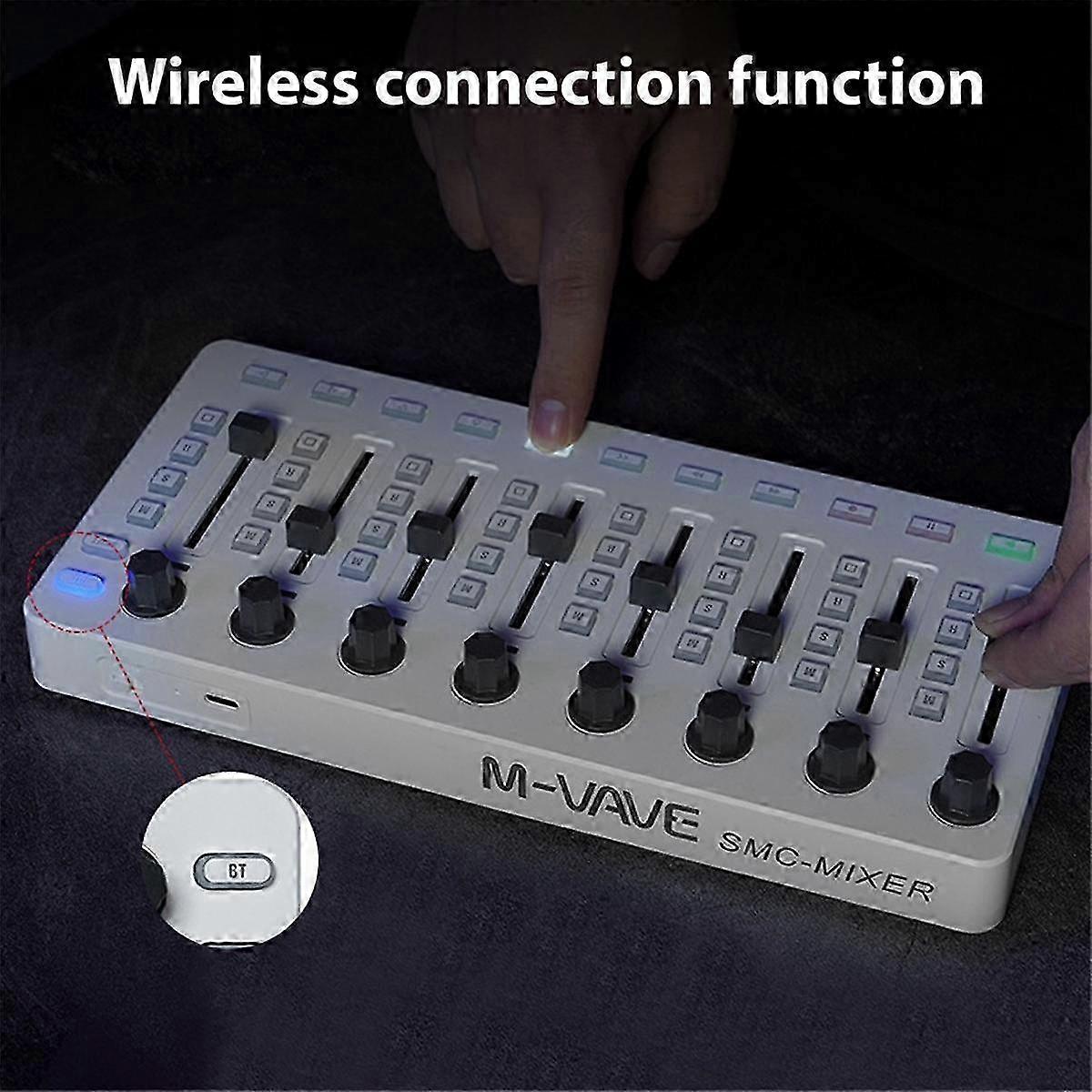 -Mixer Wireless MIDI Controller Mixing Console Bluetooth USB Controller Mixer for Most Electroacoustic Instruments