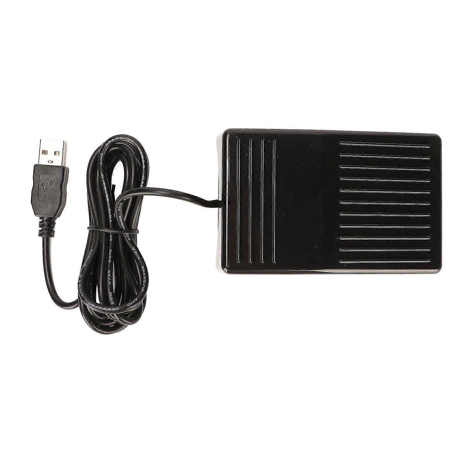 USB Foot Switch Pedal Mechanical Multifunctional Single with 2 Meters Cable compatible Computer-YM_Sep